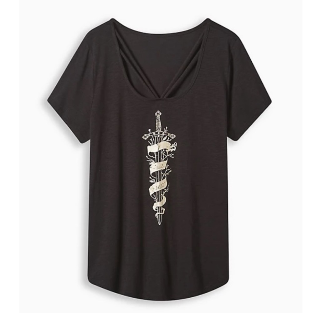 TORRID NWT OUTLANDER FRASER SWORD SUPER SOFT SLUB STRAPPY TOP